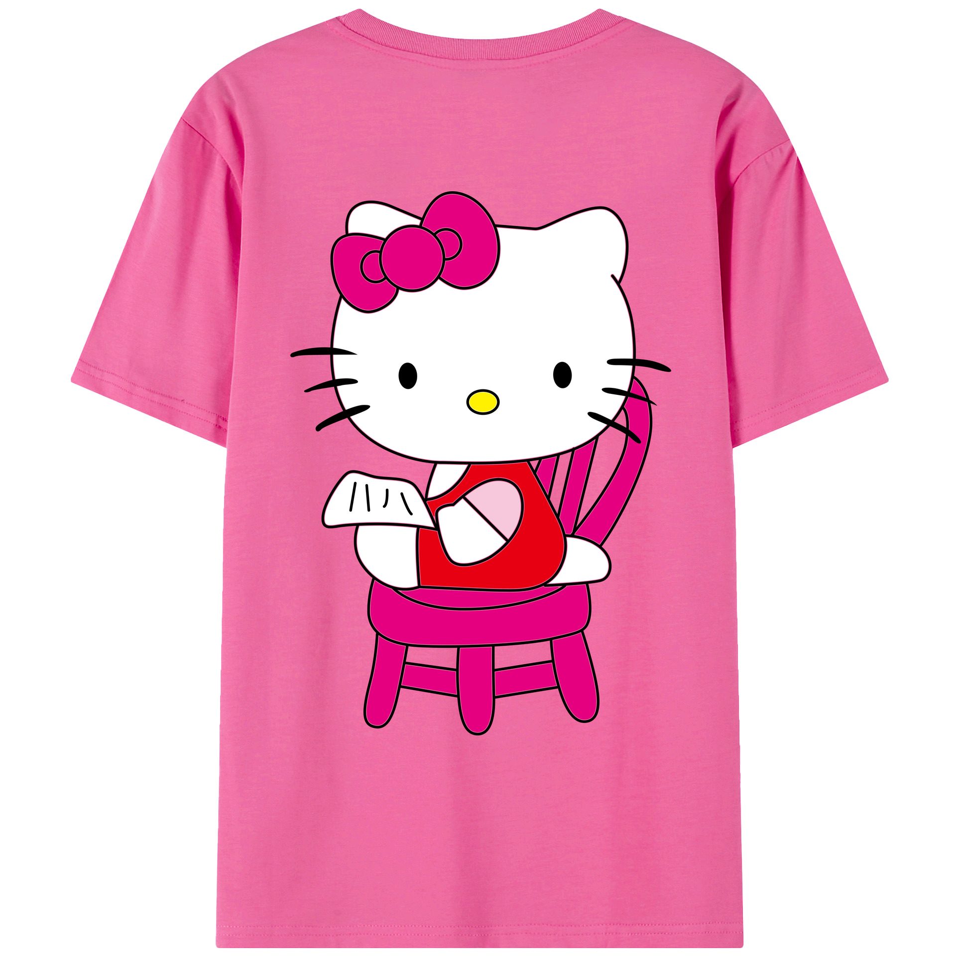 （画像用） Hello Kitty ハローキティ レディース半袖Tシャツ(バックプリント)